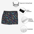 thumbnail image 3 of Sikiie Shells and Seaweed Print Men's Boxer Briefs, Elastic Waistband Boxer Briefs Leggings-XX-Large, 3 of 5