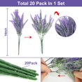 thumbnail image 2 of Flores artificiales de lavanda, 20 paquetes, resistentes a los rayos UV para exteriores, 2 of 8