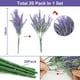 thumbnail image 2 of Flores artificiales de lavanda, 20 paquetes, resistentes a los rayos UV para exteriores, 2 of 8
