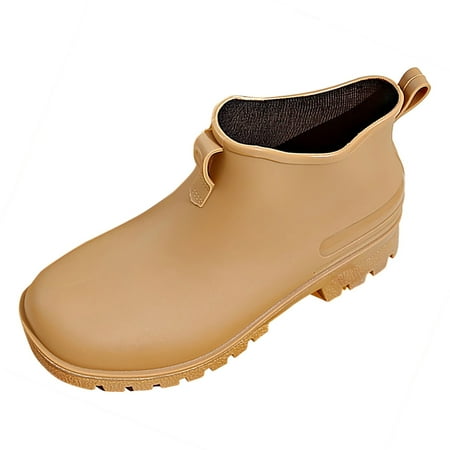 

PMUYBHF Women Rain Shoes Shoes Comfortable Light Ankle Rain Boots Frosted Outdoor Rain Boots 62.98