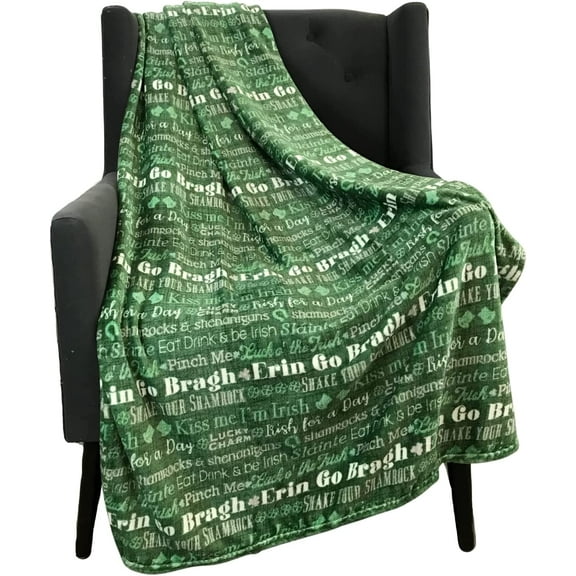 St. Patrick's Day Soft Throw Blanket: A Bunch of Blarney, Fun Irish Sayings (Irish Sayings)