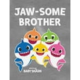 thumbnail image 2 of Brother Shark Shirt for Boys Baby Shark Birthday Outfit Big Brother Raglan Shirt Jawsome Brother Blue 4T, 2 of 5