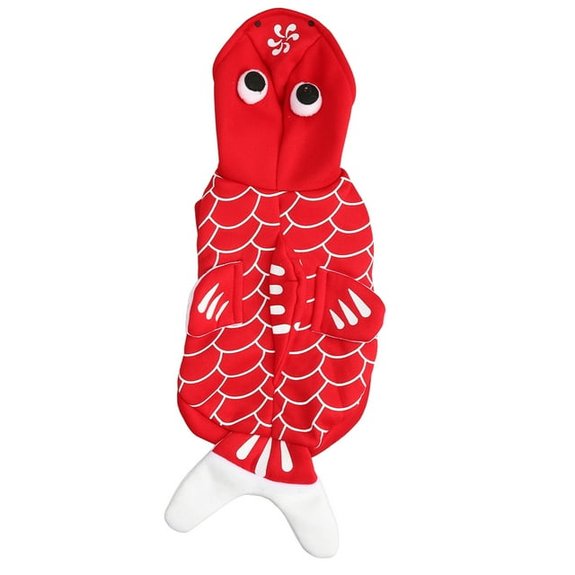 Disfraz de pez Bling Bling para perros Halloween Cosplay Goldfish M