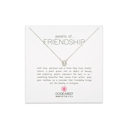 Dogeared Best Mom Necklace - Dogeared Freshwater Pearls of Friendship Sterling Silver Necklace