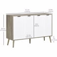 thumbnail image 3 of Coffee bar with Side Panel cabinets, Hidden Kitchen Box with Storage Function, Modern self-Service Dining Table Coffee bar, Suitable for Dining Rooms, Living Rooms, and corridors, 3 of 7