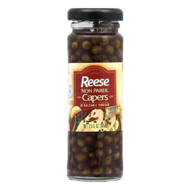 Reese Balsamic Vinegar Non Pareil Capers, 3.5 OZ (Pack of 12)