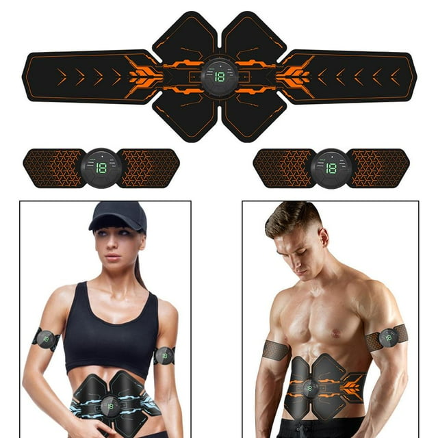 Ceintures de Tonification Électroniques EMS Intelligentes pour l'Entraînement Musculaire, Stimulateur EMS Intelligent Portable, Patch Abdominal pour Muscles, pour le Bureau et l'Extérieur