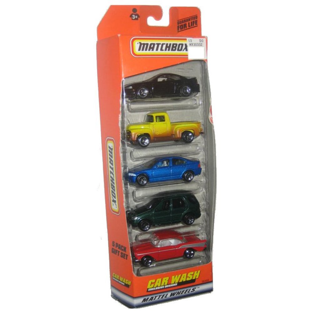 Matchbox Car Wash 5 Pack (2000) Toy Car Gift Set (Exclusive Designs