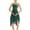 Green, variant on Manyakai Womens Spaghetti Straps Flowy Chiffon Lyrical Dance Dress Modern Contemporary Dancewear Black M