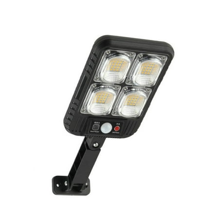 

Solar Street Lights Outdoor Solar Parking Lights Wireless Motion Sensor Solar Security Wall Light With 3 Modes For Garden Street Yard (Black)