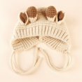 thumbnail image 4 of Baby Knitting Hat Winter Keep Warm For Toddler  Fawn Ears Figure, 4 of 4