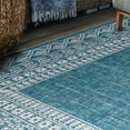 thumbnail image 4 of SAFAVIEH Courtyard Emmett Bordered Indoor/Outdoor Area Rug, Blue/Grey, 5'3" x 7'7", 4 of 6
