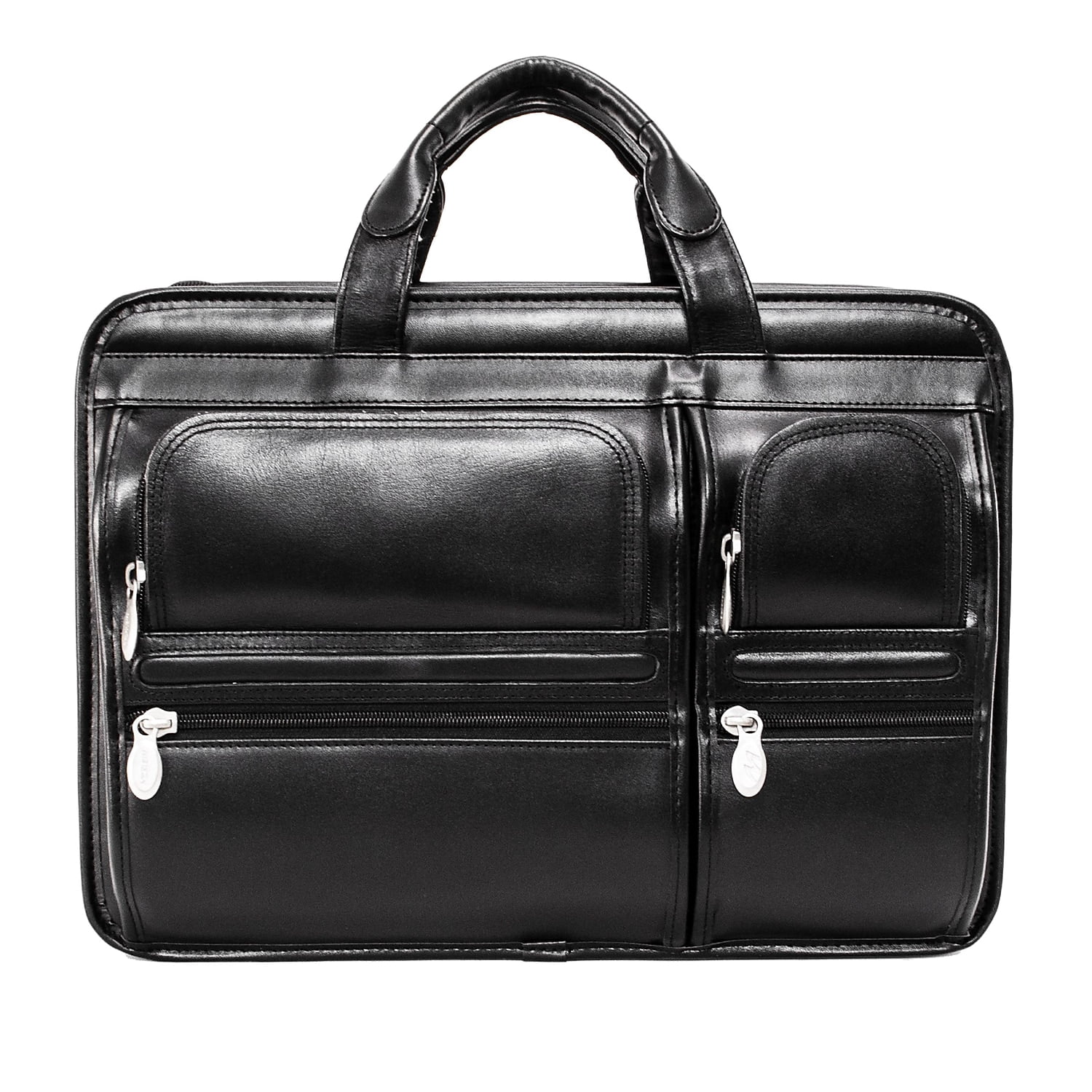 HUBBARD | 15” Leather Dual-Compartment Laptop Briefcase