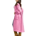 thumbnail image 4 of iHPH7 Long Cardigan Sweaters for Women Long Coat Women Long Cardigans for Women Casual Outerwear Knit Cardigans for Women Knits Clothing Sweater Jacket for Women Hot Pink XXL, 4 of 9