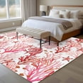 thumbnail image 4 of Ocean Red Corals Large Area Rugs 6x9 ft Summer Nautical Watercolor Sea Starfish Fish Washable Rug Non Slip Indoor Carpet Absorbent Floor Mat for Living Room Bedroom Dining Room, 4 of 9