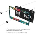 thumbnail image 5 of Colorful Graffiti Brick Wall License Plate Frames for Women Men Car Plate Holder Cover Metal Tag Aluminum Car Accessories Front Rear Plate Decor, 5 of 6