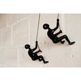 thumbnail image 2 of Set Of Two 6" Black Unique Climbing Men Wall Art, 2 of 4