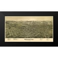 thumbnail image 2 of Fowler 24x15 Black Modern Framed Museum Art Print Titled - Washington Pennsylvania - Fowler 1897, 2 of 5