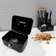 thumbnail image 4 of Xihbxyly Caja de Metal para Dinero, Organizador de Almacenamiento con Cierre Seguro, Diseño de Asa Portátil, Tamaño Compacto para Monedas y Objetos de Valor Pequeños, Herramienta para La Gestión Del, 4 of 6