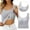 Grey, variant on SNKSDGM Female Women's Tank Tops 3X Ribbed Tank Tops for Women Cropped Built in Bra Shelf Bra Camisoles Adjustable Spaghetti Strap Tank Tops Basic Layer M