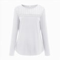 thumbnail image 6 of Towmus Long Sleeve Shirts for Women Business Casual Lace Tops Fall Fashion Clothes Workout Plus Size Winter Outfits, 6 of 7