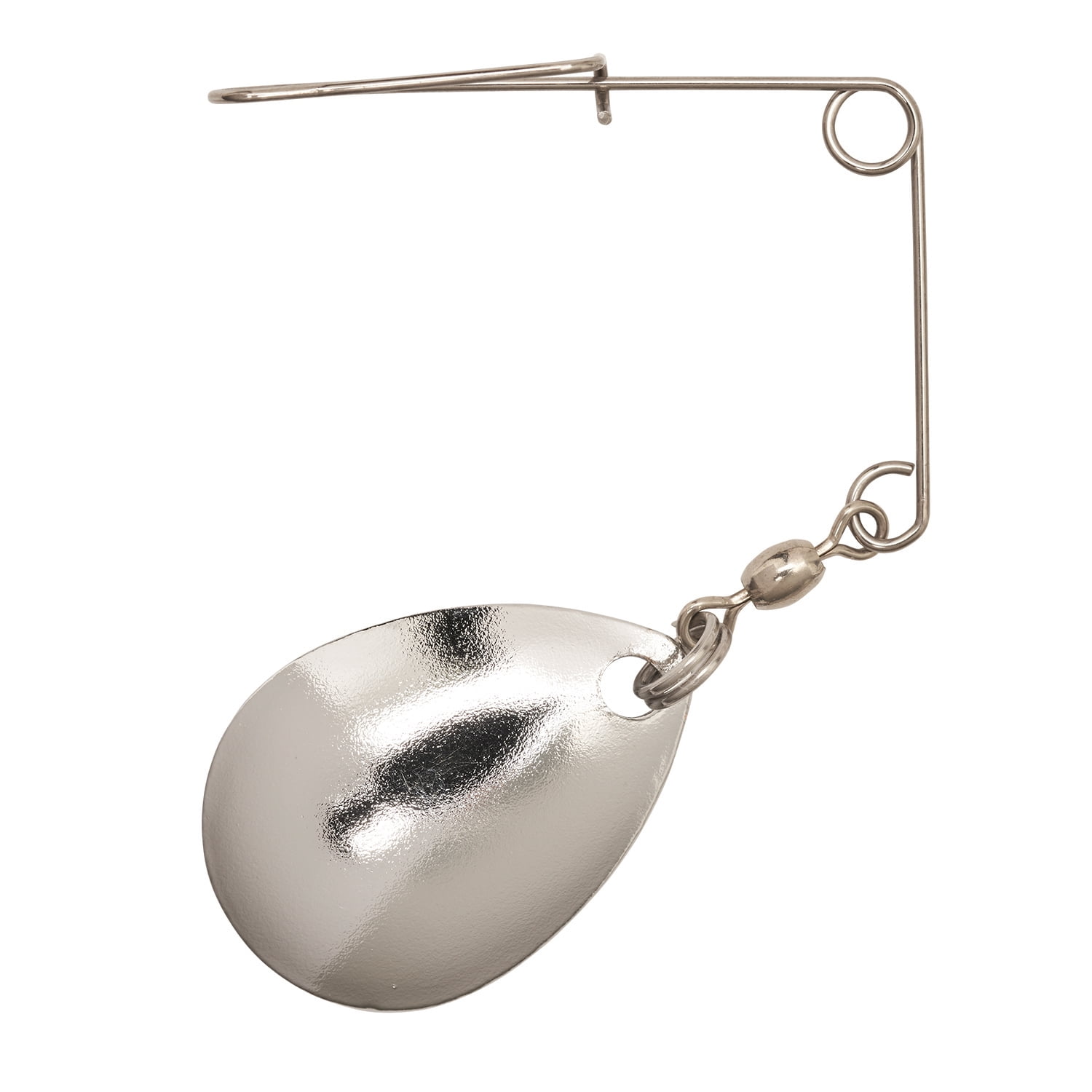 (5 pack) Eagle Claw Fishing Jig Panfish Spinner Arm, Nickel, Size 1, 2 Count