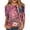 Hot Pink #159, variant on 4th of July Shirts for Women Plus Size 3/4 Sleeve Tshirts Casual American Flag Print Pullover USA 250th Anniversary Celebration Party Tops Independence Day Patriotic Crew Neck Blouses Deep Red S
