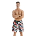 thumbnail image 2 of Genuiskids Family Swimsuits Matching Set Father and Son Floral Polka Dot Swim Trunks Bathing Suit Board Shorts, 2 of 7