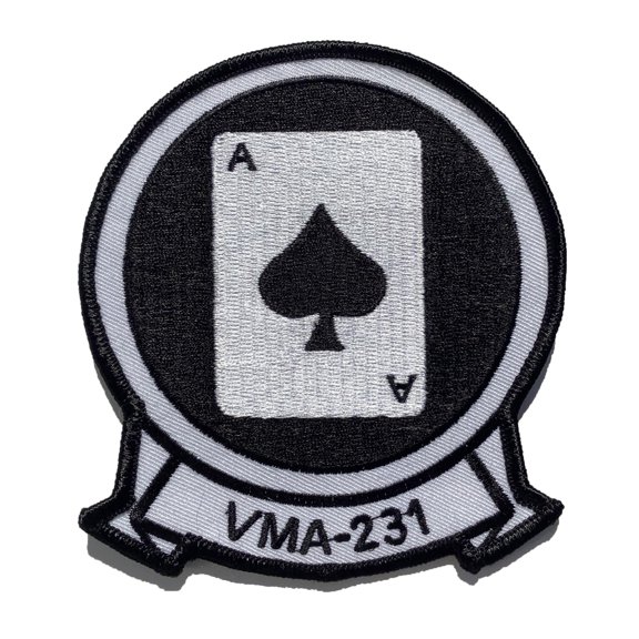VMA-231 Ace of Spades Squadron Patch – Sew On, 4"