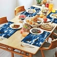 thumbnail image 2 of Blue White Camo Digital Shapes Pattern Summer Placemats Table Placemats Set Of 4-Linen Kitchen Washable Placemats Table Mats 11.8"x17.7" Non-Slip Heat Resistant, 2 of 6