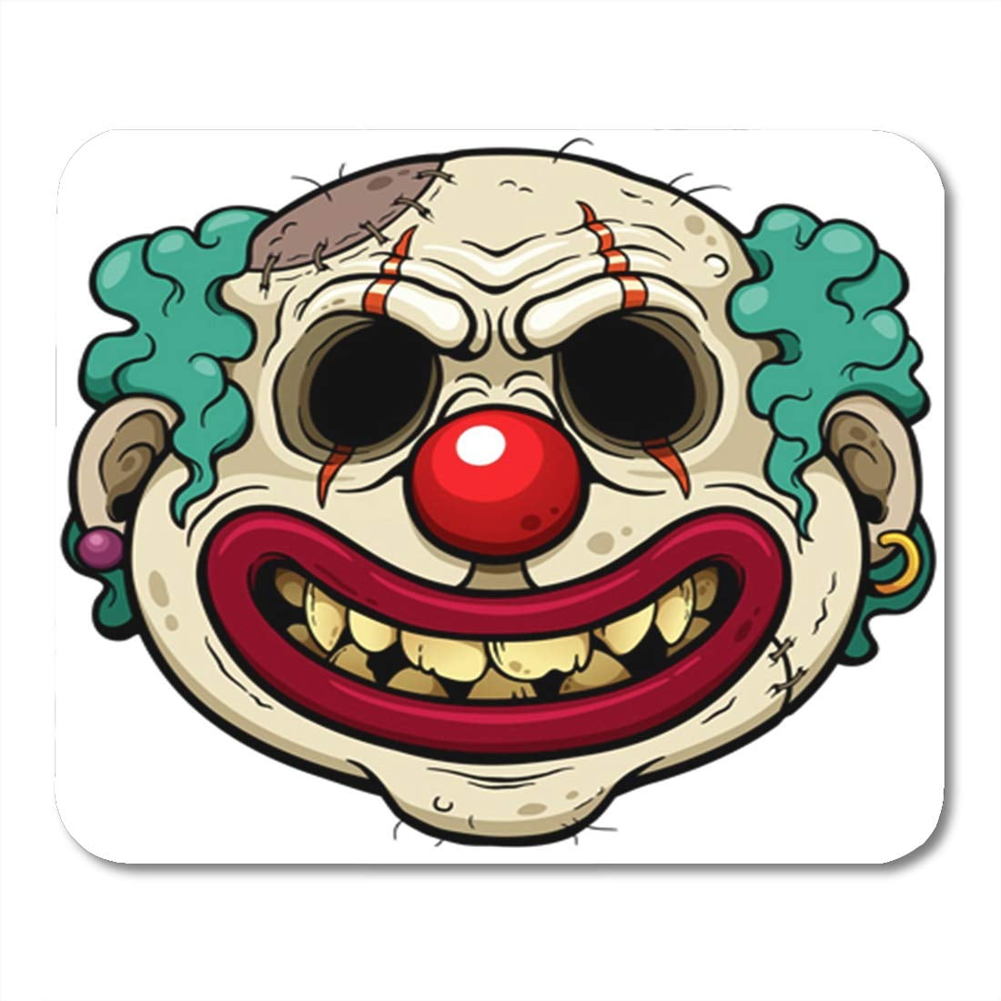 JSDART Colorful Horror of Cartoon Clown Zombie Face Joker Scary Evil Creepy  Adult Clip Mousepad Mouse Pad Mouse Mat 9x10 inch | Walmart Canada