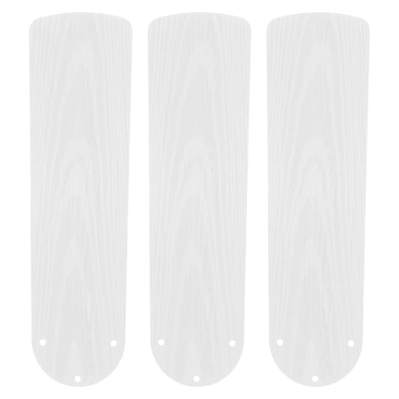 ETHZZLE 3-Pack White Plastic Ceiling Fan Blades Replacement Set, Easy to Install, Weather-Resistant for Indoor Fans