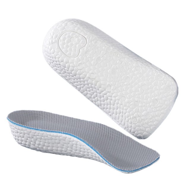 Height Increase Insoles Breathable Arch Support Insoles Comfortable Growing Shoe Pads for Leg Length Discrepancy Grey 2.5cm Men