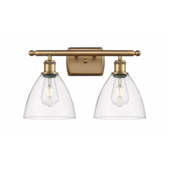 Innovations Lighting - Bristol Glass - 2 Light Bath Vanity In Industrial