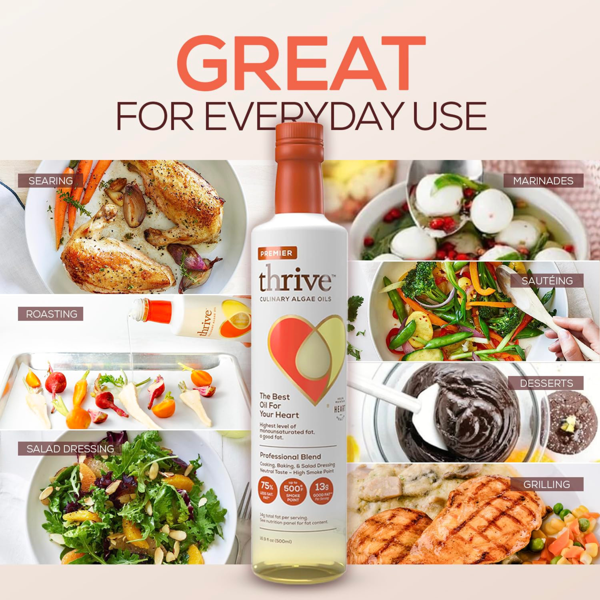 Premier Thrive Culinary Algae Oils - 16.9 fl oz, 3 Pack