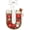 Christmas Letter - U, variant on romoty Personalized Letter T Christmas Ornament, 3.15 in Acrylic Monogram Initial Tree Pendant with DIY Writeable Back for Xmas Tree Wreath Mantel Kids Stocking Stuffer Gift