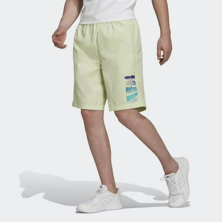 Adidas Men's Multi Sport Short, Almost Lime, Medium