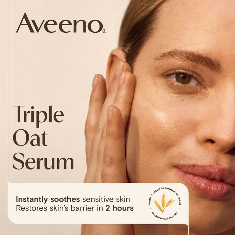 Aveeno Calm + Restore Triple Oat Sensitive Skin Facial Serum, 1 fl