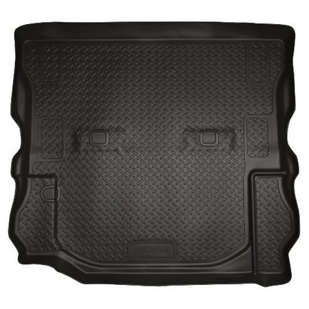 Husky Custom Molded Cargo Liners - Husky Liners Custom Fit Molded Rear Cargo Liner for Select Jeep Wrangler Models (Black)
