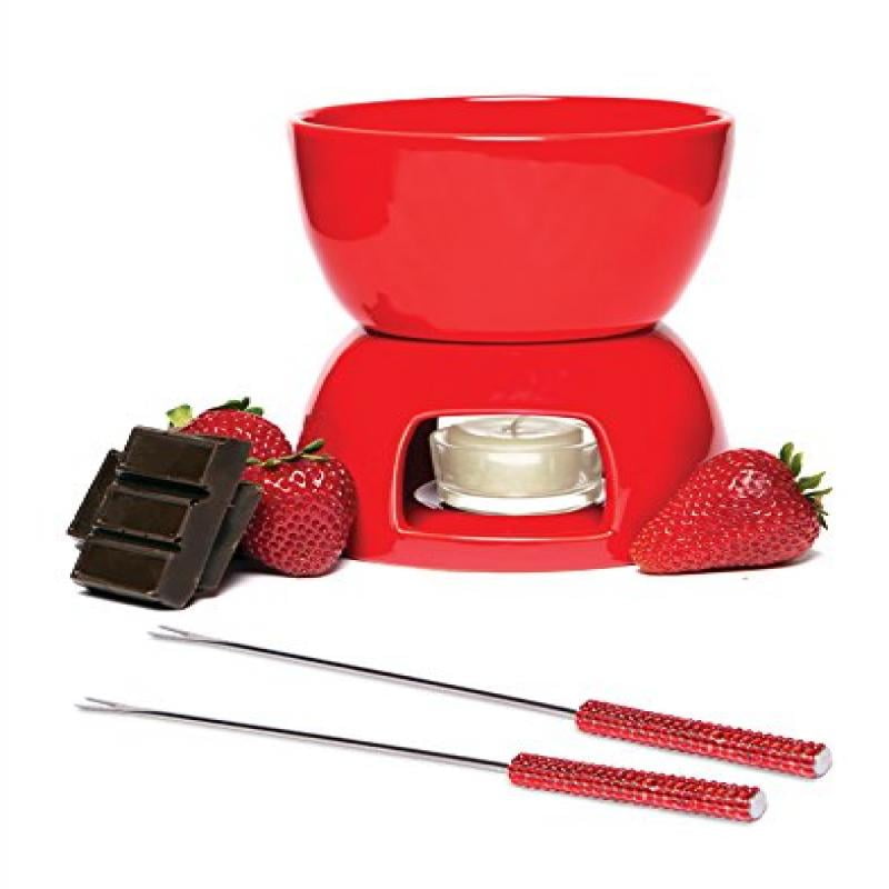 Chocolate Fondue Set Red by