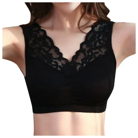

kpoplk Bras Push Up Bra Womens Lace Bra Raceback Underwire Balconette Bra Molded Cup Supportive Bras for Women(B)