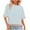 Light Blue, variant on 3/4 Sleeve Tops for Lady 3/4 Sleeve Tops for Women Lightweight Crewneck Color Block Tee Shirt, Basic Summer Loose Tees Dressy Casual Blouse T-Shirt Brown L