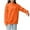 Orange, variant on YODETEY No Boundaries Women's Long Sleeved Hooded Sweatshirt with Pockets, Womens Thin Lightweight Boyfriend Hoodie,Dark Purple,Women's Plus M
