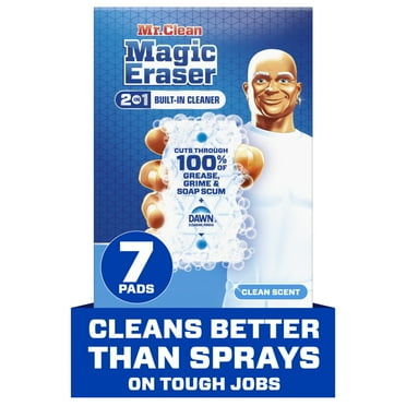 Mr. Clean Magic Eraser Foaming Sponge, All Purpose Cleaner, Dawn Cleaning Power, Ultra Foamy, 7ct