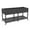 Black, variant on Aukfa 2-Tier Elevated Raised Garden Bed with Lockable Wheels, 37.8" Tall Outdoor Galvanized Metal Planter Box for Vegetables, Herbs, Flowers, Patio Backyard Garden, Black