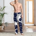 thumbnail image 2 of Gukieu Angry Shark Print Men's Home Trousers, Elastic Drawstring Home Pajamas Clothing Suitable for Adult Men-X-Large, 2 of 6