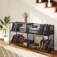 thumbnail image 4 of YOCWO Expandable Record Player Stand, L Shape and I Shape Record Shelf, Vinyl Record Stand Storage Holds 300~450 Albums, 4 of 9