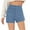 Light Blue, variant on Hvot&aat Women's Summer Y2K High-Waisted Cargo Shorts Stretchy Straight Wide Leg Short Business Casual Golf Shorts