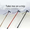 thumbnail image 3 of Cannes Pliables Ajustables Bâtons d'Aide à la Marche Portatifs pour Aînés avec Poignée Coussin pour Randonnée en Plein Air Randonnée, 3 of 6
