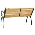 thumbnail image 4 of vidaXL Patio Bench 48.4" Cast Iron and Solid Firwood, 4 of 5